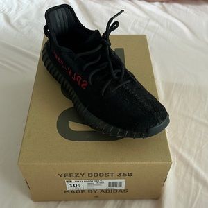 Yeezy boost 360 v2 black red